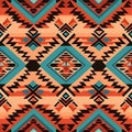 Ethnic boho seamless pattern. Tribal vector ornament. Aztec style. Geometric striped background Royalty Free Stock Photo