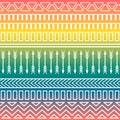 Ethnic boho tribal indian seamless pattern set.