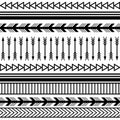 Ethnic boho tribal indian seamless pattern set. Royalty Free Stock Photo