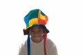 Ethnic boy wearing a silly hat Royalty Free Stock Photo