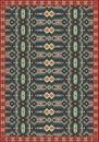 Ethnic carpet tribal geometric pattern