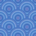 Ethnic circle shapes seamless geometric pattern Royalty Free Stock Photo