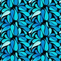 Ethnic colorful floral hand drawn doodle slyle seamless pattern