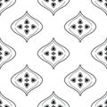 Ethnic contemporary abstract geometric vector illustration. Aztec and Navajo tribal seamless repeat pattern. Royalty Free Stock Photo