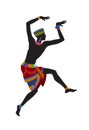 Ethnic dance african man