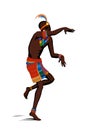 Ethnic dance african man