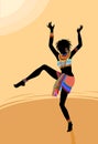 Ethnic dance african woman