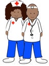 Ethnic doctor and nurse