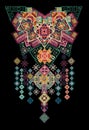 Ethnic Embroidery Pattern Graphic Design