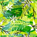 Ethnic exotic batik tropical seamless pattern. Abstract coroful Royalty Free Stock Photo