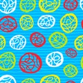Ethnic exotic batik tropical seamless pattern. Abstract coroful summer time decoration Royalty Free Stock Photo