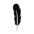 Ethnic feather icon, simple style Royalty Free Stock Photo