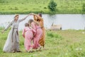 Ethnic Festival of Ancient Culture. Folk dances in the Russian Village