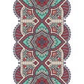 Ethnic floral seamless pattern