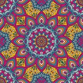 Ethnic floral seamless pattern