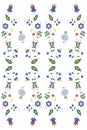 Ethnic floral seamless pattern. Traditional polish embroidery Royalty Free Stock Photo