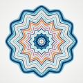 Ethnic Fractal Mandala