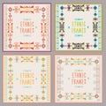 Ethnic Frames Vector Set. Tribal Vector. Navajo Stile Frame Set.