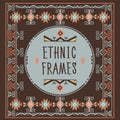 Ethnic Frames Vector. Tribal Vector. African Stile Frame.Vintage Ethnic Ornament.