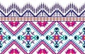 Ethnic geometric flower vector patterns . Royalty Free Stock Photo