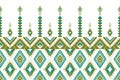 Ethnic geometric seamless pattern for background or wallpaper, hand-draw illustration Royalty Free Stock Photo
