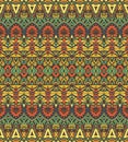 Ethnic geometric striped seamless tribal pattern Royalty Free Stock Photo