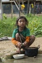 Ethnic girl, Laos Royalty Free Stock Photo