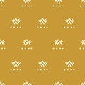 Ethnic gold seamless pattern