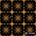 gold arabic seamless pattern