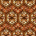 Ethnic hand drawn seamless pattern Royalty Free Stock Photo