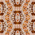 Ethnic hand drawn seamless pattern Royalty Free Stock Photo