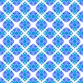 Ethnic hand painted pattern. Blue classy boho