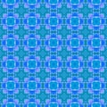 Ethnic hand painted pattern. Blue ravishing boho