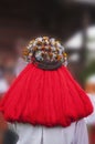 Ethnic headdress. Wedding wreath. Traditions of the mountain region