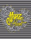 Ethnic heart graphic