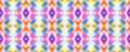 Ethnic Ikat Pattern. Vintage Endless Fabric. Seamless Ethnic Ikat Pattern. Endless Watercolor Batik. Multicolor Lace Ikat. Exotic Royalty Free Stock Photo