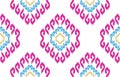 Ethnic ikat seamless pattern. Royalty Free Stock Photo