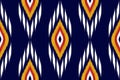 Ethnic ikat seamless pattern