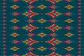 Ethnic ikat seamless pattern traditional. Carpet tribal style. Aztec ornament print