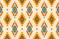 Ethnic ikat seamless pattern in tribal. Aztec geometric ethnic ornament print. Ikat pattern style