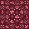 ethnic indonesian batik textile pattern 055