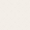 Ethnic Linear Beige Circles Seamless Pattern Vector Light Abstract Background