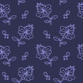 Ethnic mehendi flowers seamless background pattern