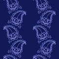 Ethnic mehendi mendi paisley seamless background pattern