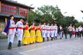 Ethnic minority dancing Royalty Free Stock Photo