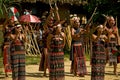 Ethnic minority people dancing during Buffalo festival