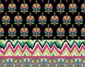 Ethnic Morocco. Vivid Mosaic. Multicolor Ethnic Aztec. Vivid Geometric Pattern. Vivid Floral Shawl Design. Floral Pattern.