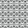 Tribal art seamless stripe pattern in Aztec style. Royalty Free Stock Photo