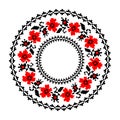 Ethnic motives. Circular pattern in traditional style. Royalty Free Stock Photo