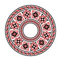 Ethnic motives. Circular pattern in traditional style. Royalty Free Stock Photo